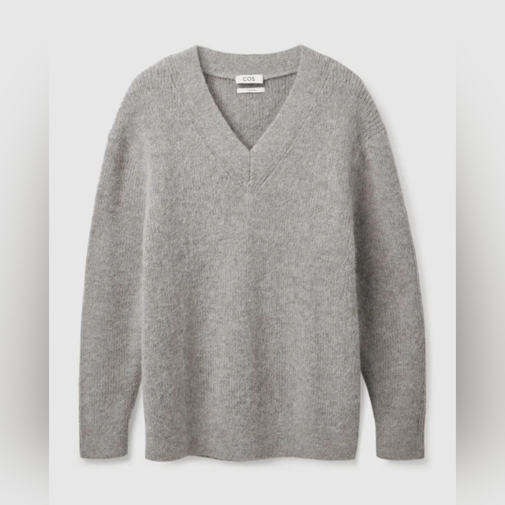 COS Gray Alpaca and Wool Sweater, NWT